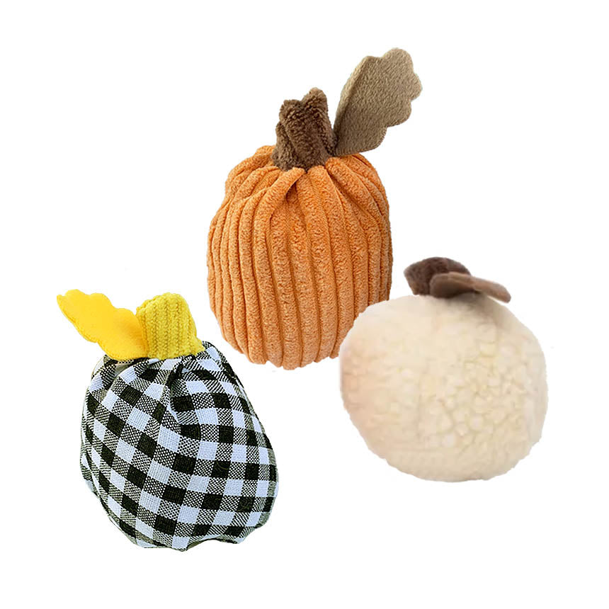 Fun Pumpkin Gourd Trio Small Pet Dog Toy